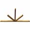 Ekena Millwork Saratoga Rough Sawn Timber Gable Bracket, Western Red Cedar, 108"W x 63"H x 4"D x 4"F, 14/12 Pitch GBW108X63X0404SAR00RWR - alternate 2
